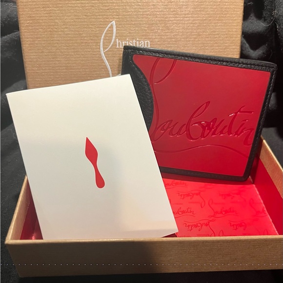 Christian Louboutin Signature Red and Black Card Holder - Picture 4 of 7